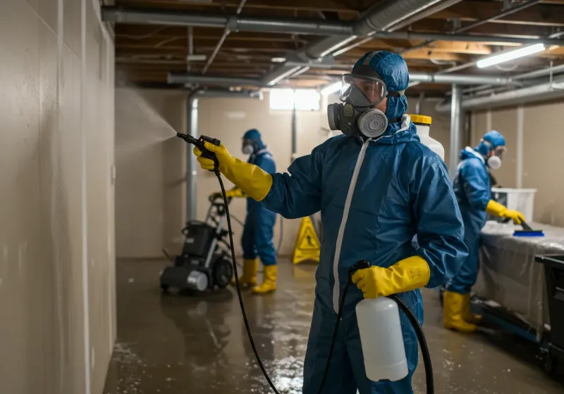 Basement Sanitization and Antimicrobial Treatment process in Cozad, NE